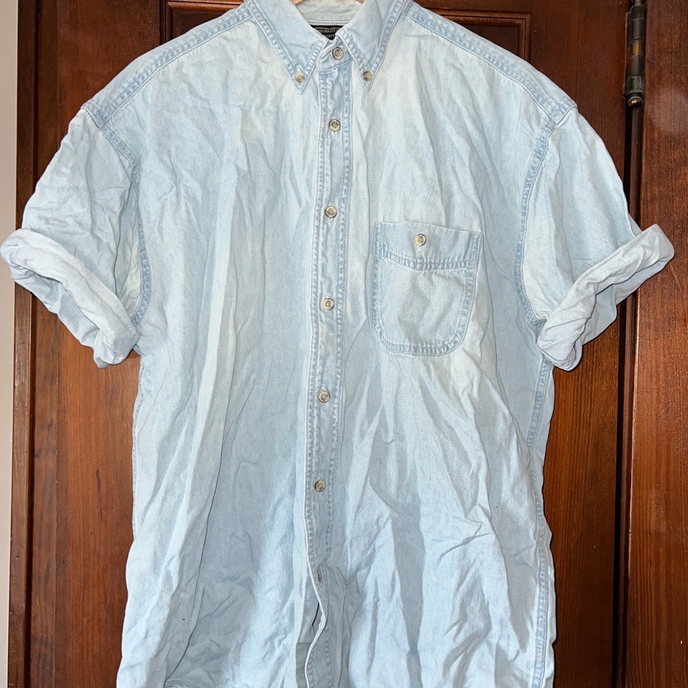 (sold on depop) Light Blue Denim Shirt
